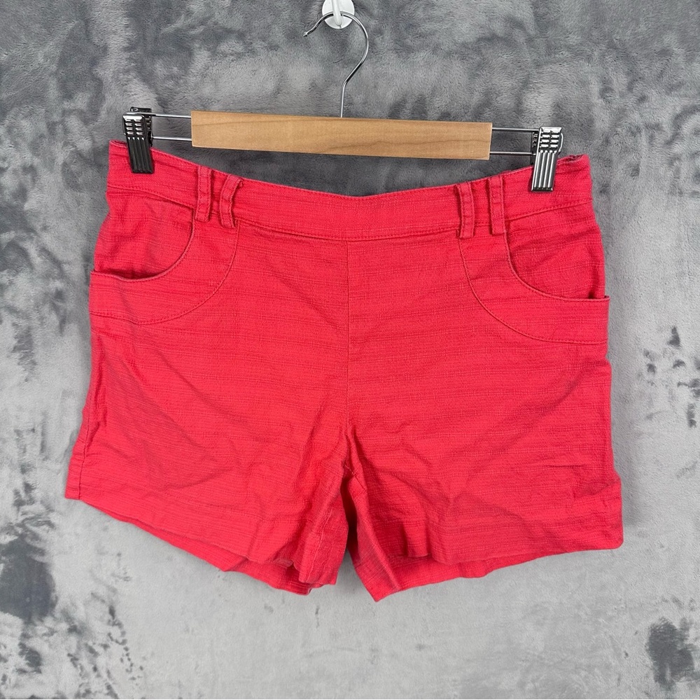 Anthropologie Elevenses Side Zip Textured Shorts Size 4